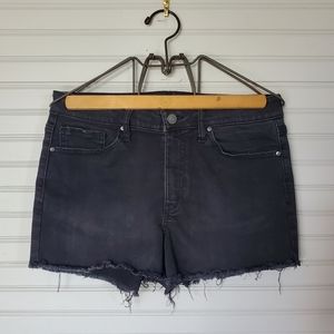 RSQ Mid Rise Black Denim Shorts, size 9/29